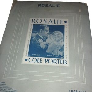 Rosalie Cole Porter 1937  Sheet Music Nelson‎ Eddy Eleanor Powell MGM Movie